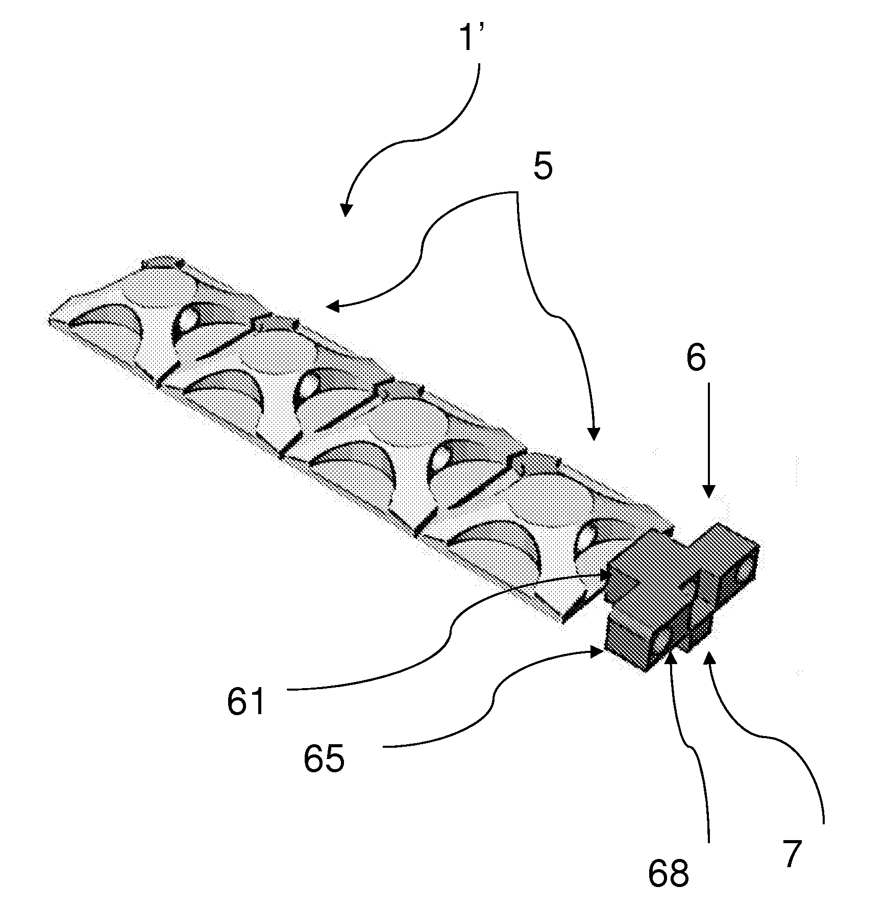 Anti-skid device located in a circumferential groove of a tire