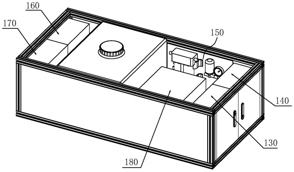 Continuous profiling variable spraying method based on laser scanning detection