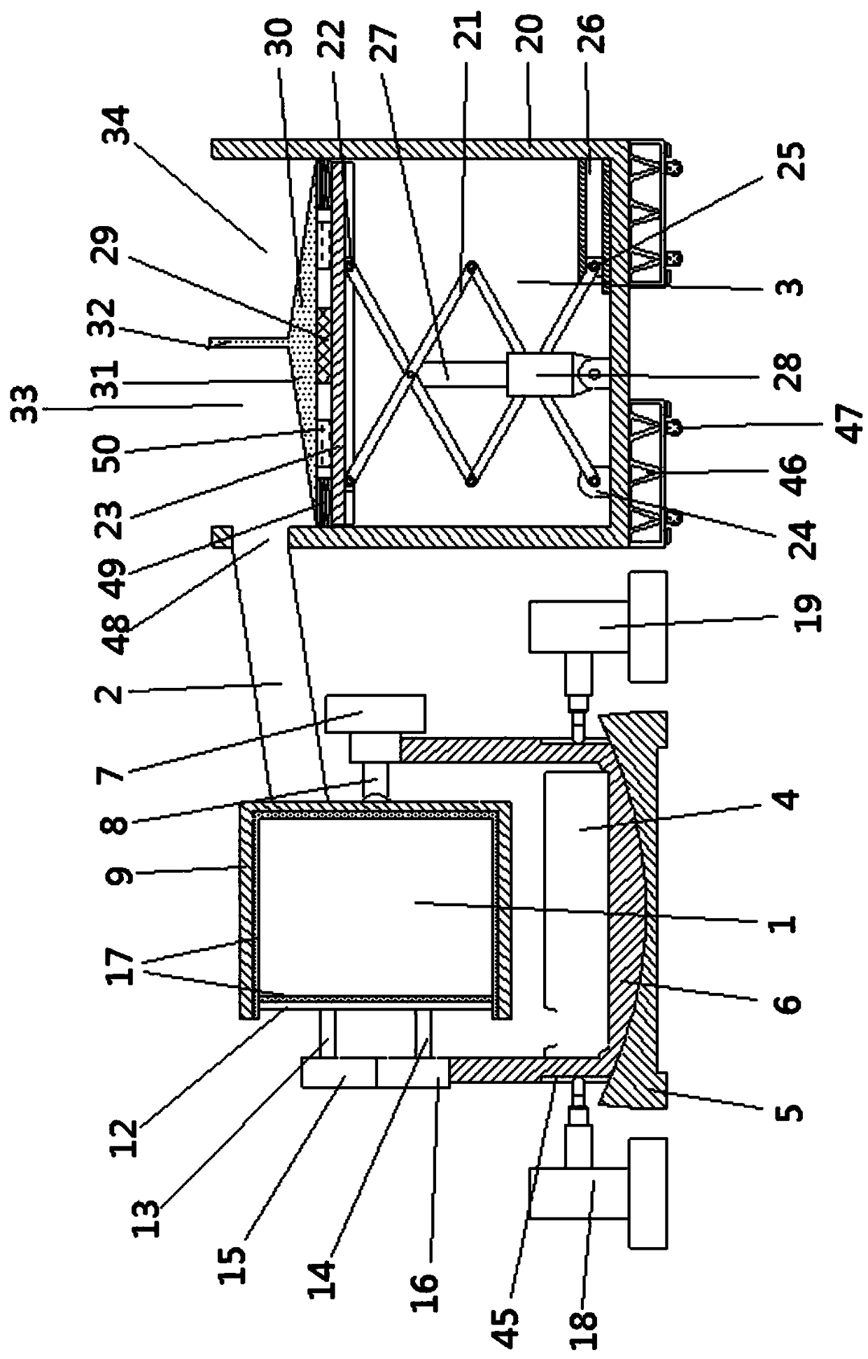 Grinding system convenient to feed and discharge