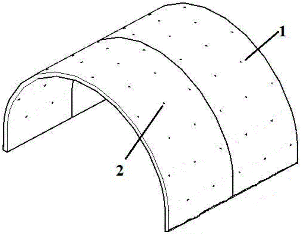 A method for controlling the collapse of the fractured zone in the process of tunnel construction