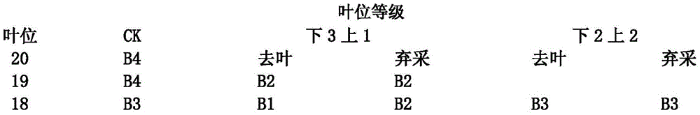 Control method for improving finished product tobacco leaf quality based on leaf position characteristics