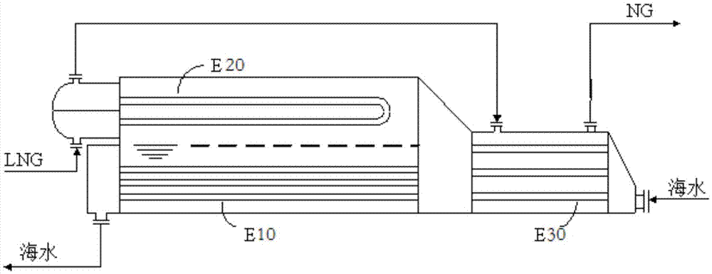 LNG gasification and power generation device based on IFV and gasification and/or power generation method