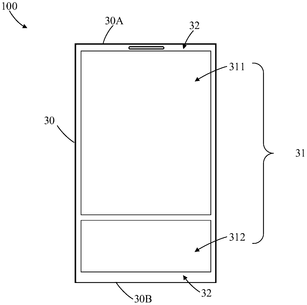 Display screen module, electronic equipment and display method of electronic equipment