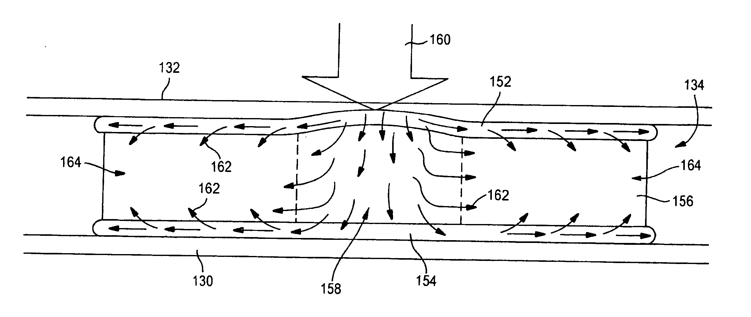 Absorbent article with improved fit and free liquid intake