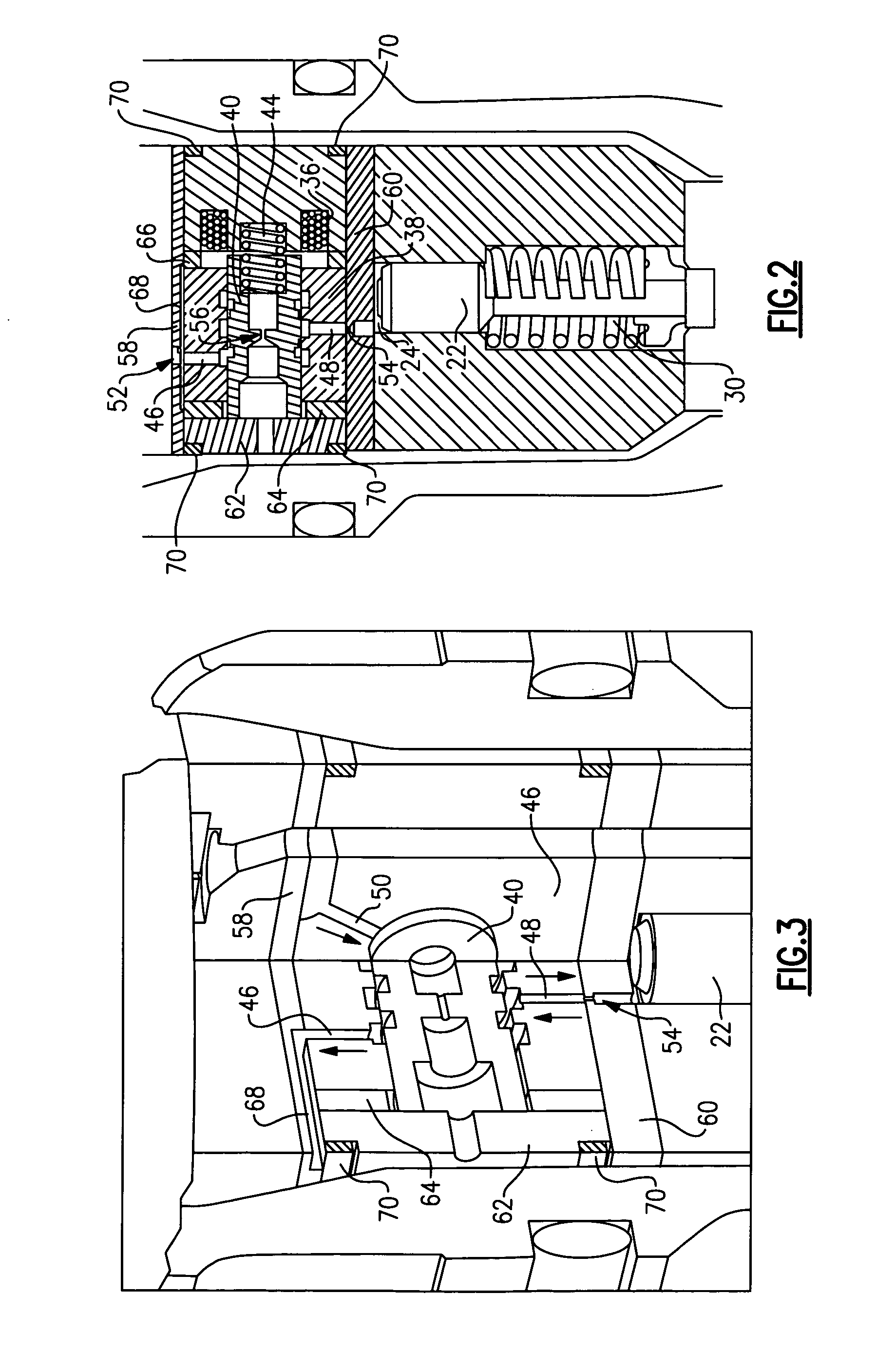 Horizontal spool for direct needle closing