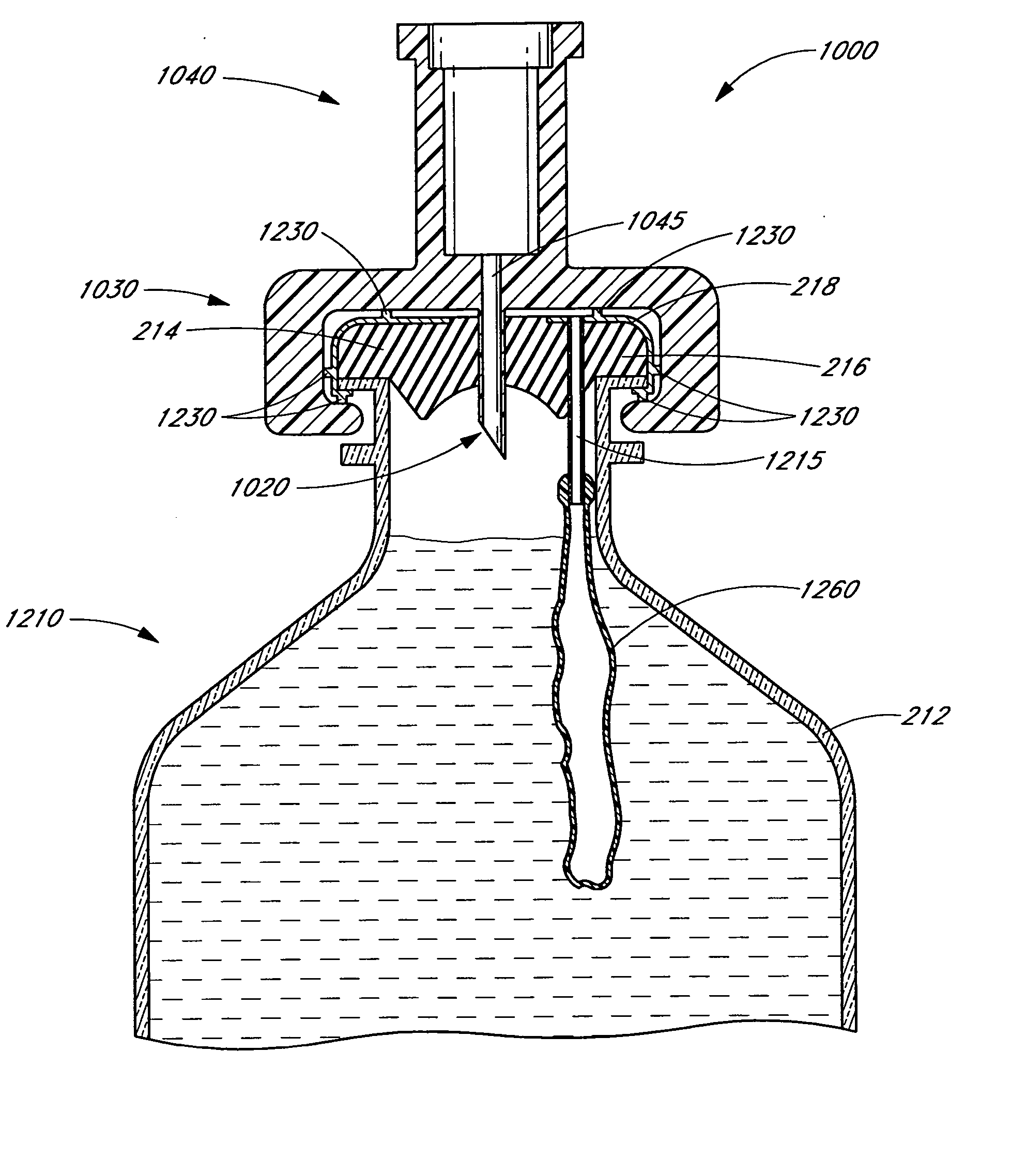 Vial adaptor for regulating pressure