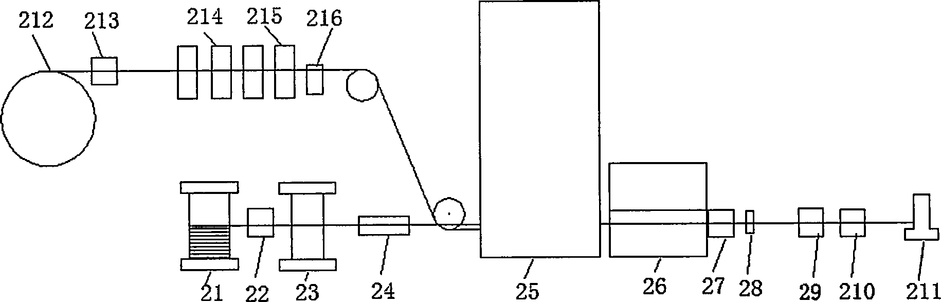 Method for continuously extruding and compositing laminar composite electric contact material