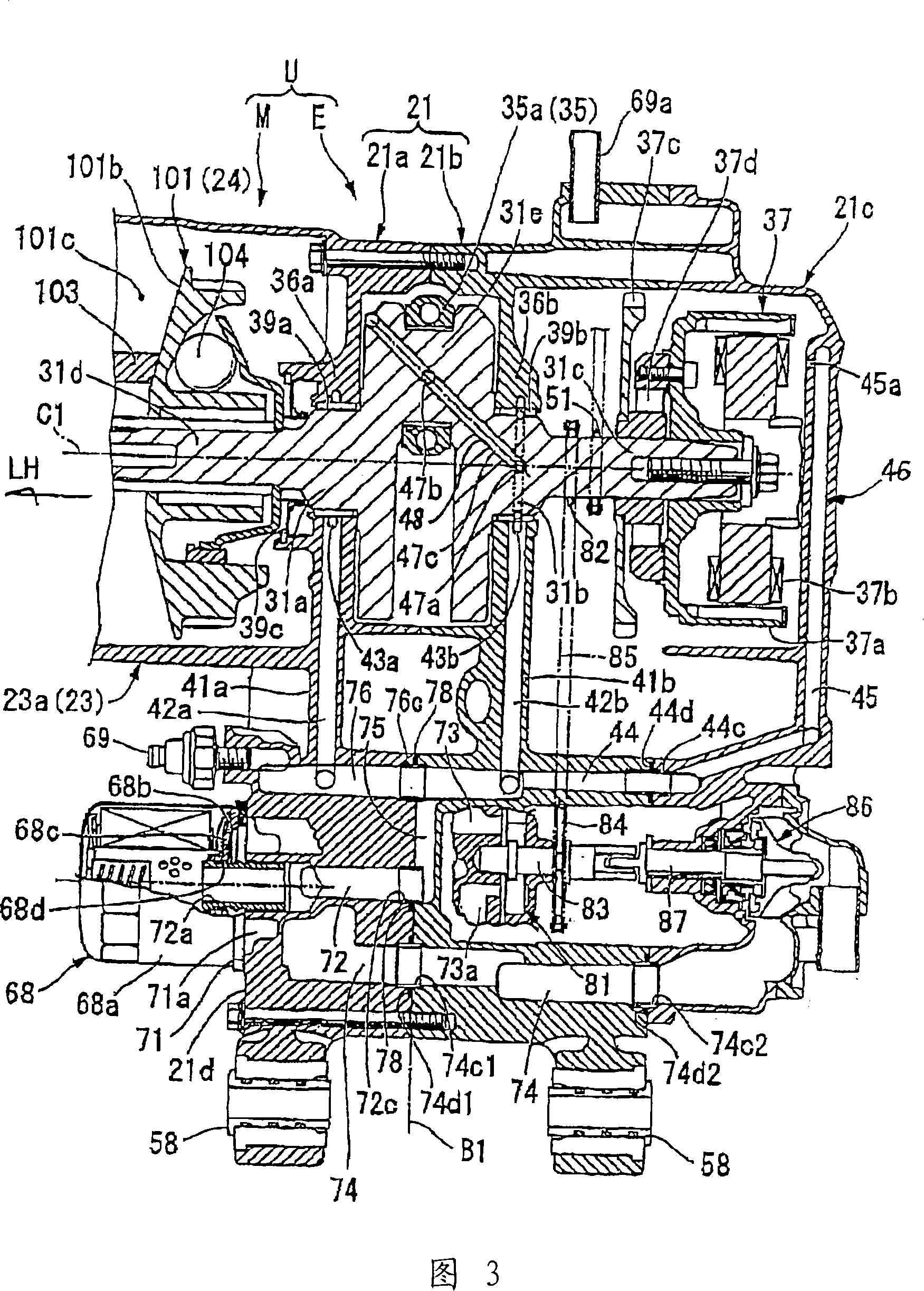 Oil passage structure