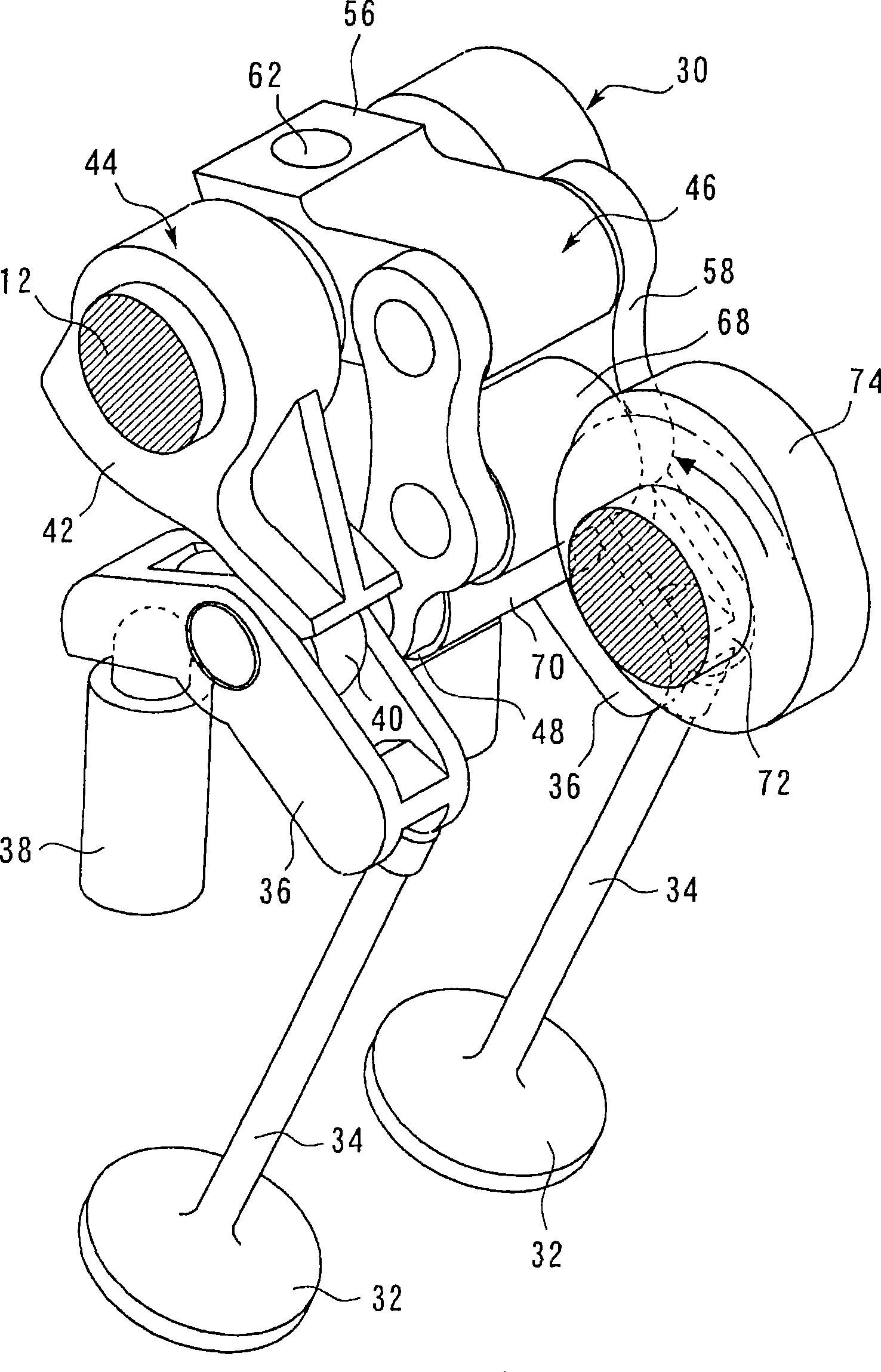 Variable valve system