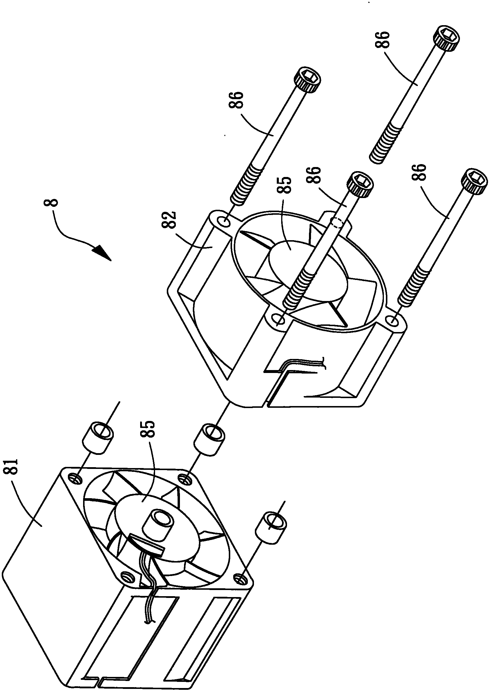 Tandem fan frame module