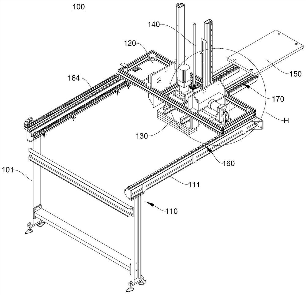 Automatic billet receiving device and four-mold-opening grouting machine