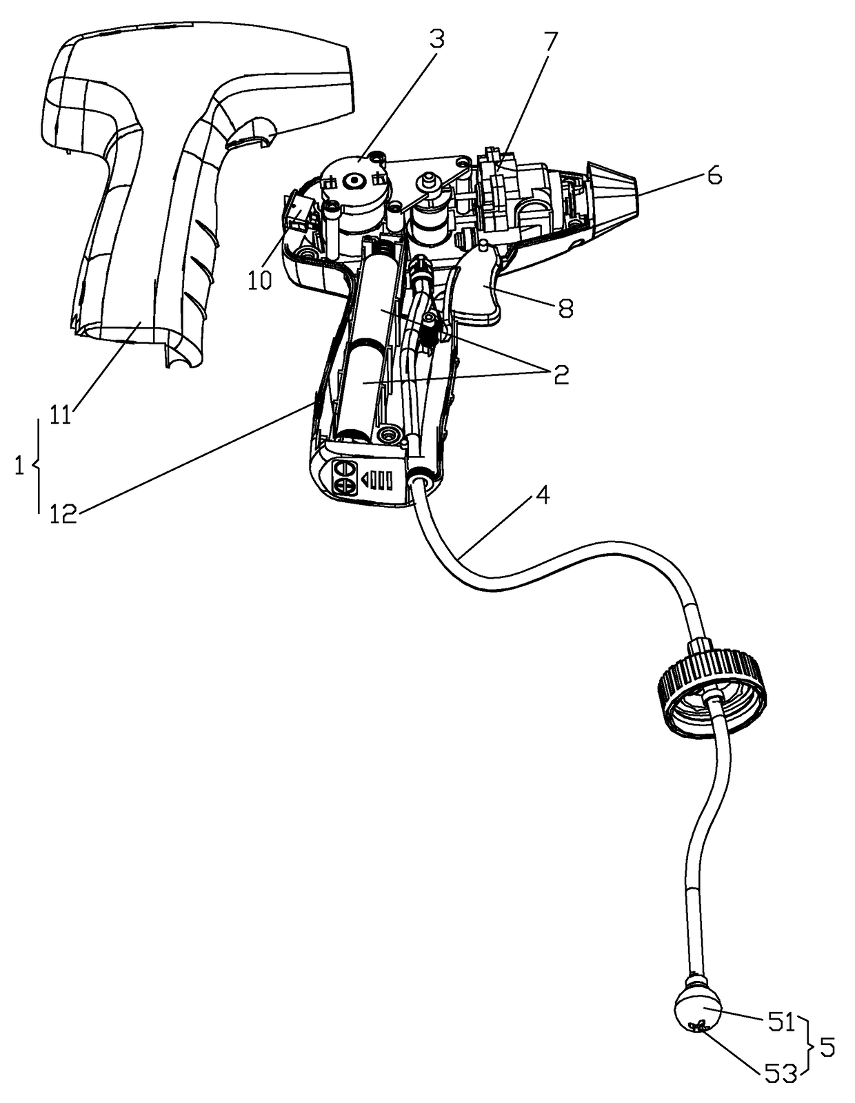 Diaphragm pump sprayer