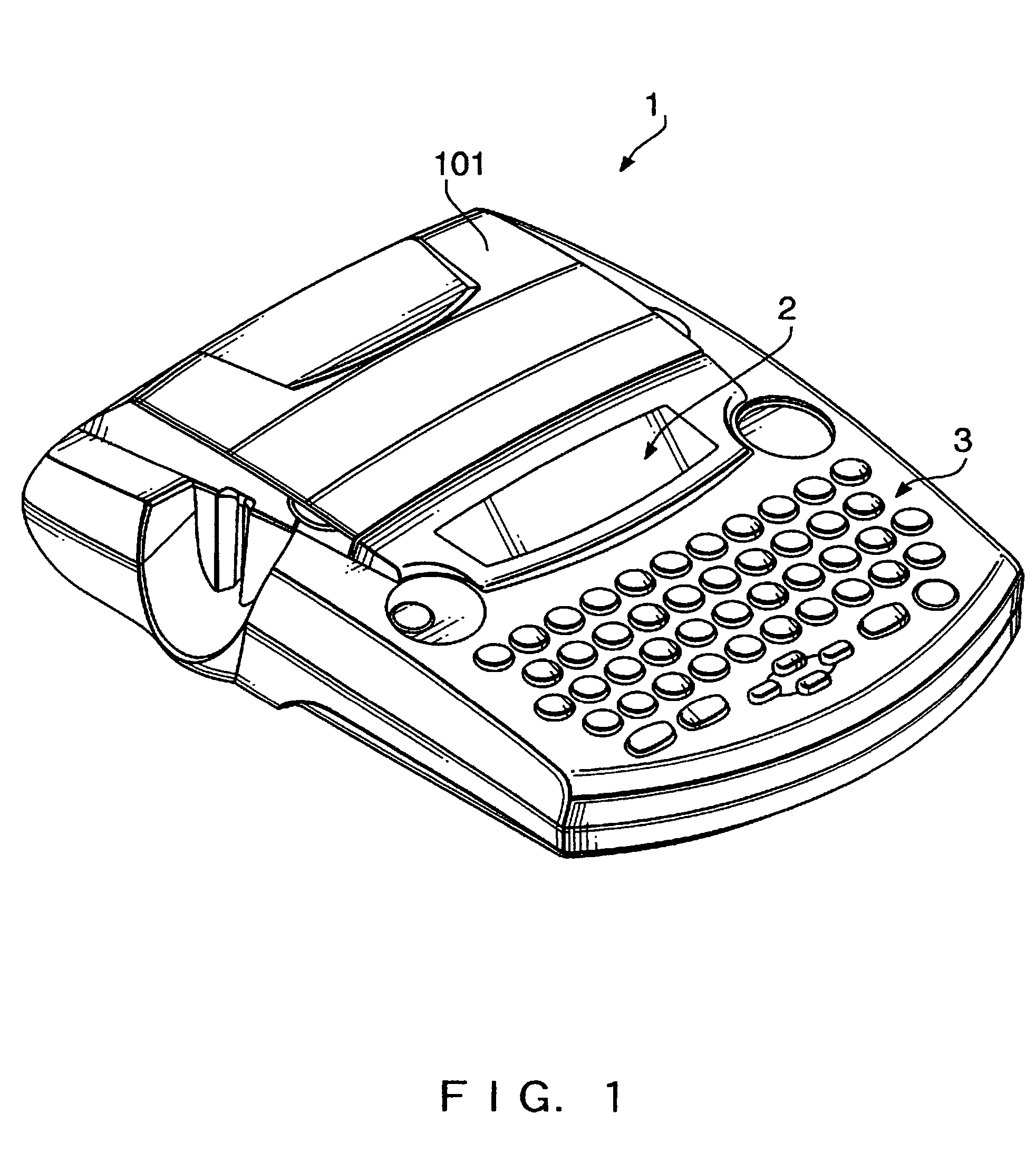 Width and lengthwise direction tape printing control device and program