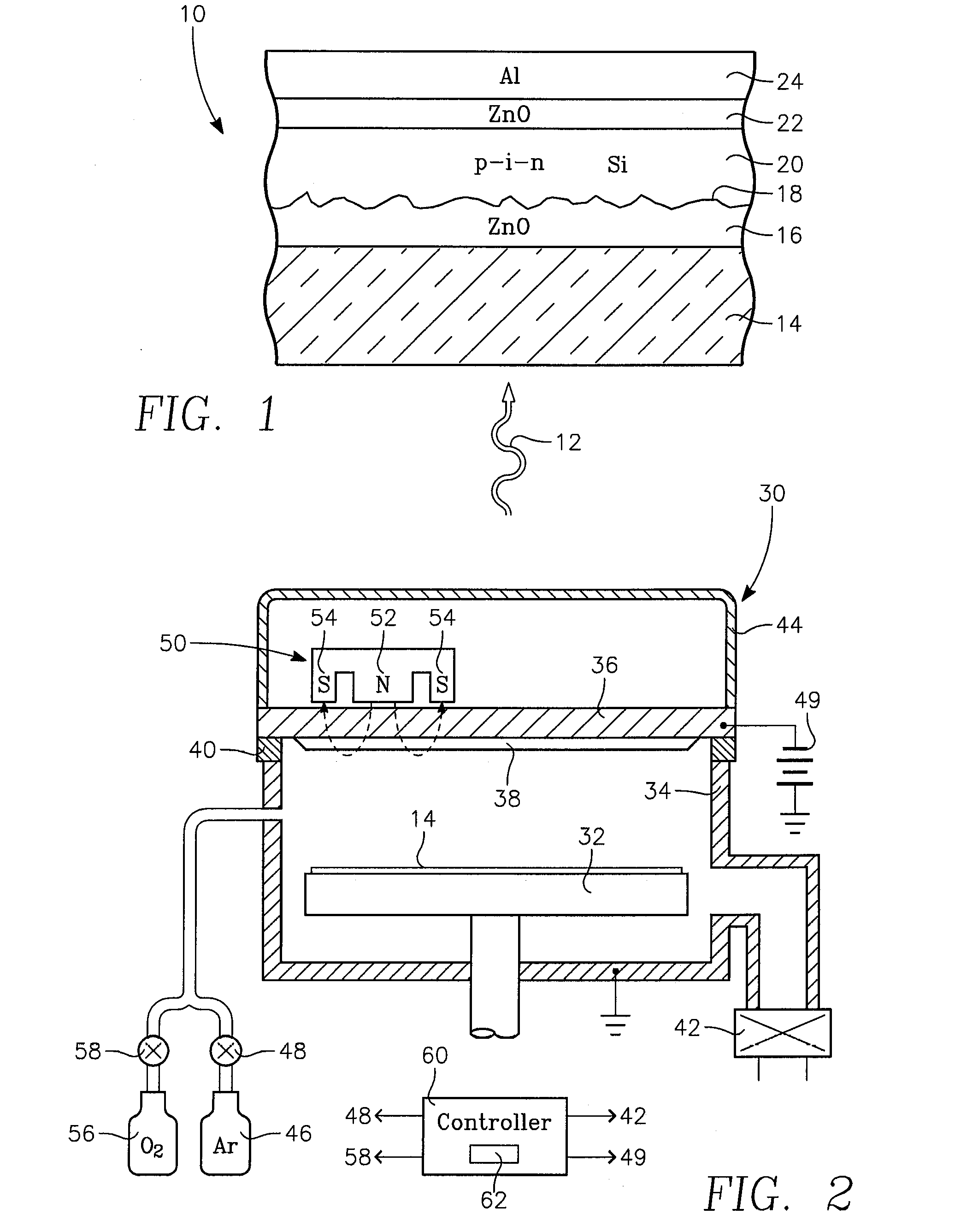 Transparent zinc oxide electrode having a graded oxygen content