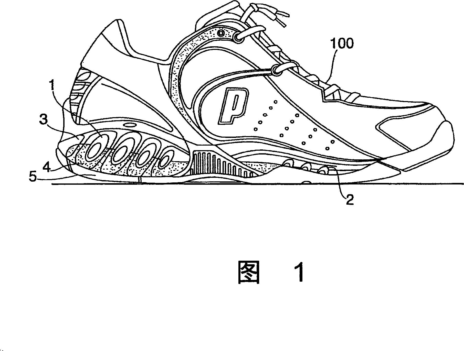 Cushioning system for footwear