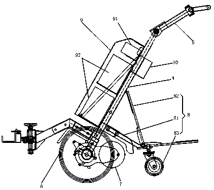 Motor tractor with limit function