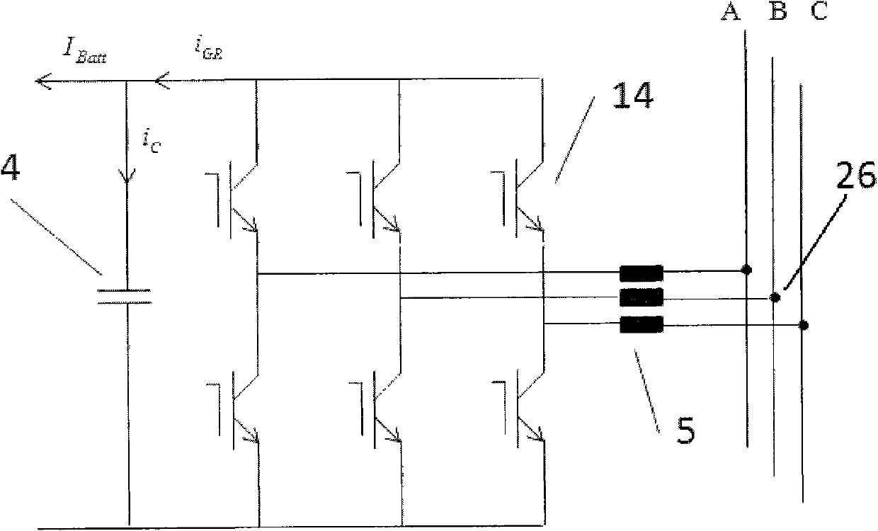 Method for inhibiting harmonic wave of energy-storage grid-connected three-phase voltage source transformer of storage battery