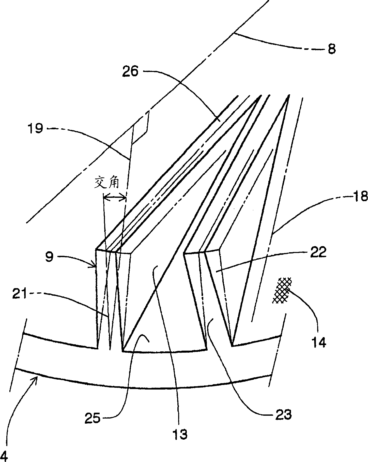 Pick jet nozzle of water jet loom