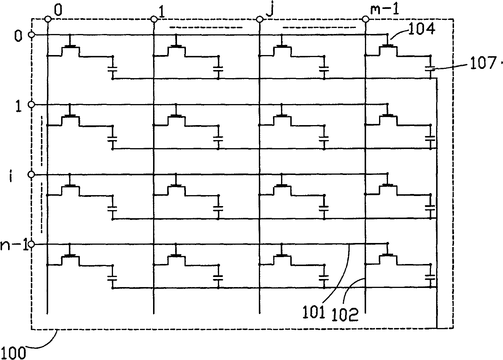 Active matrix liquid crystal display panel driving method