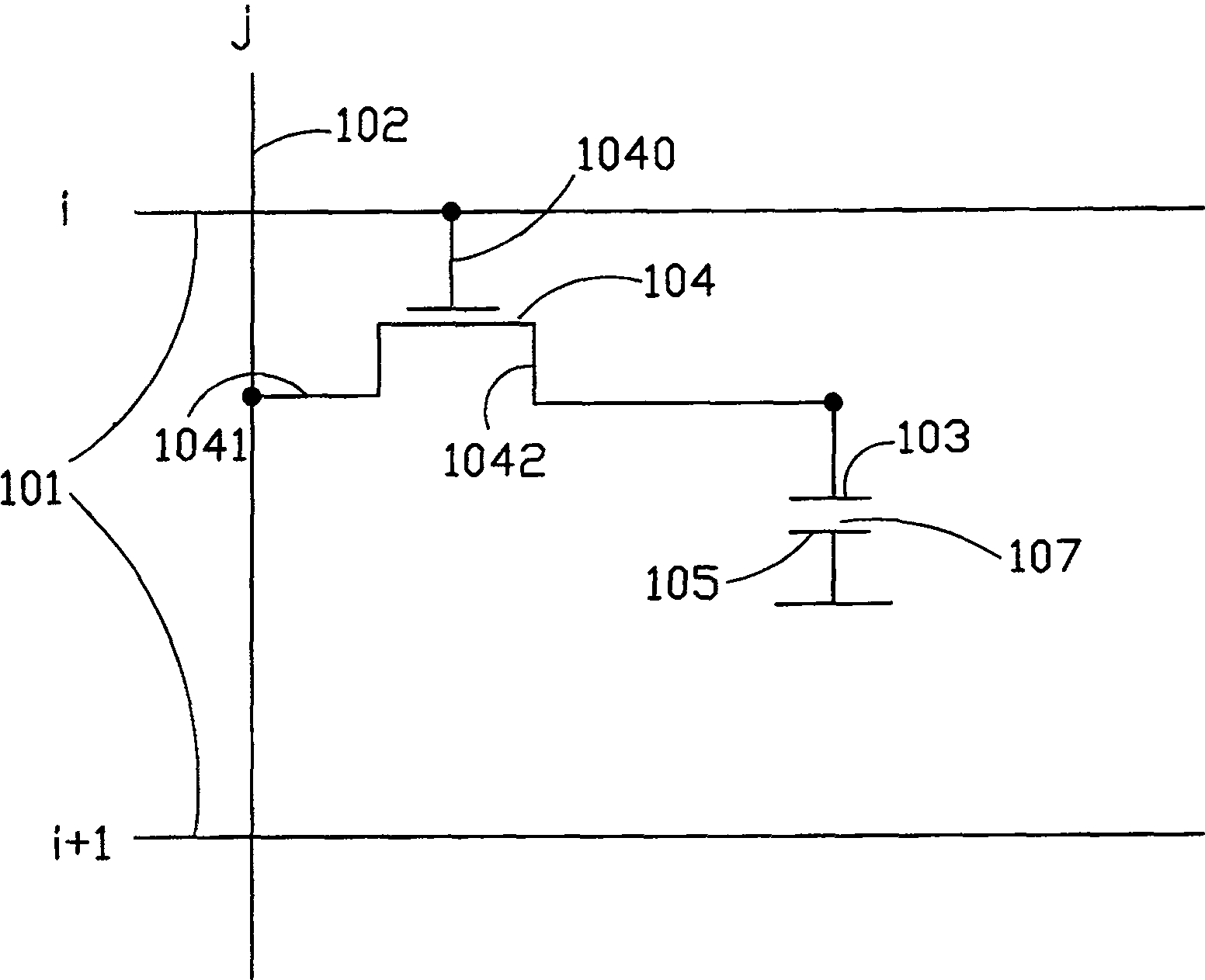 Active matrix liquid crystal display panel driving method