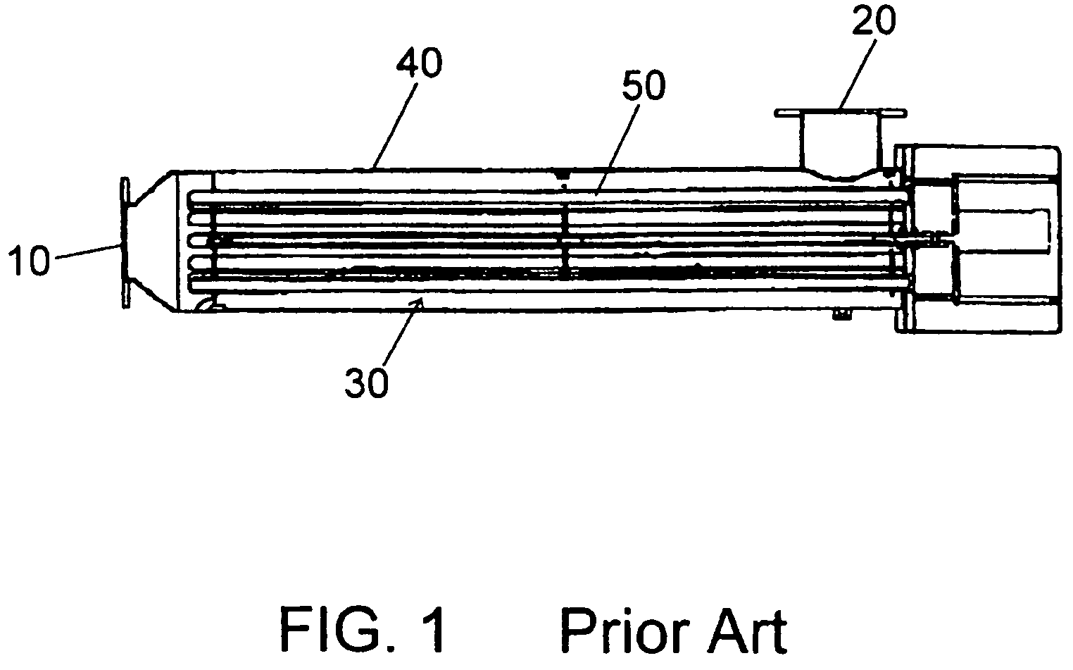 System for predicting reduction in concentration of a target material in a flow of fluid