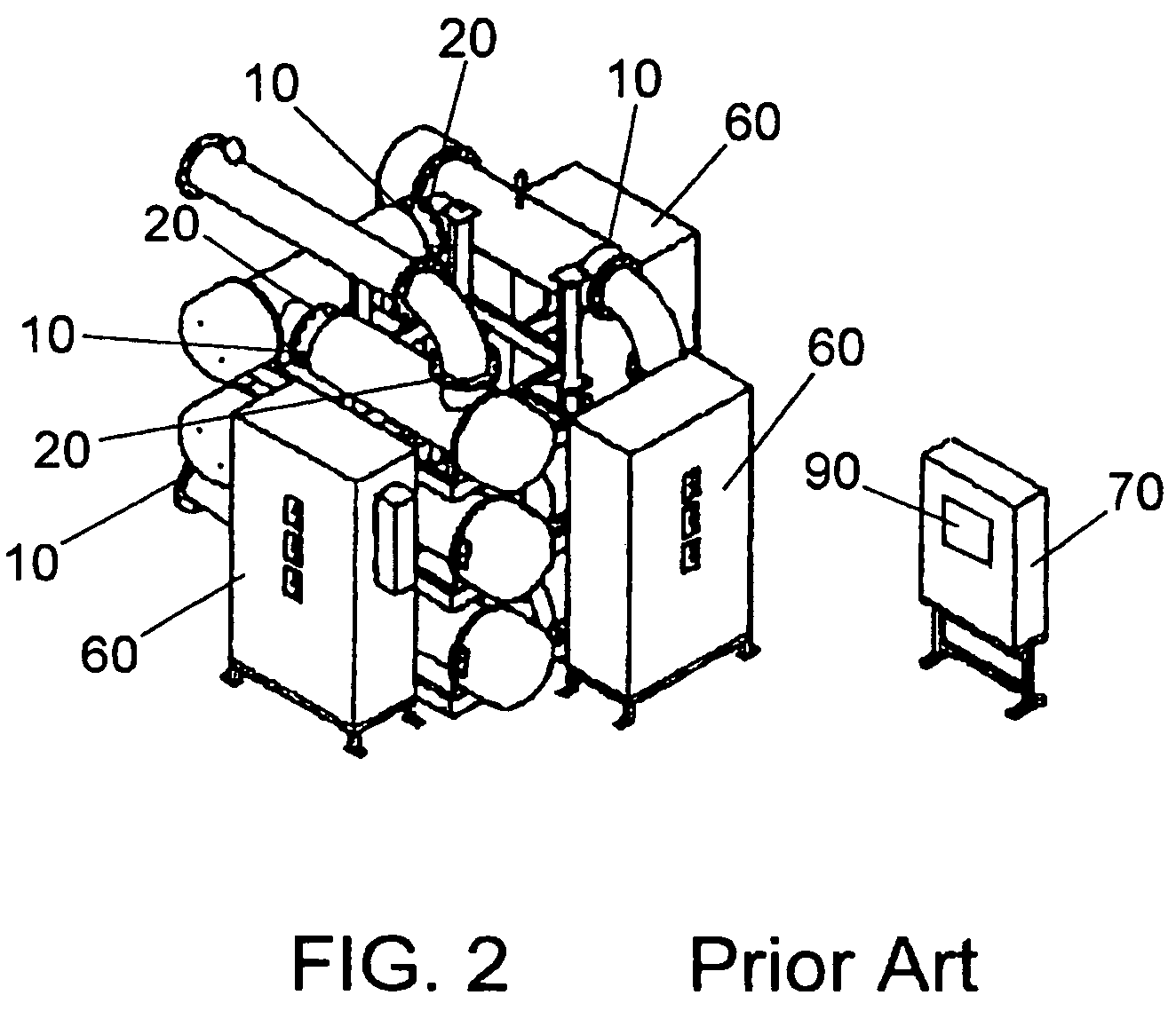 System for predicting reduction in concentration of a target material in a flow of fluid