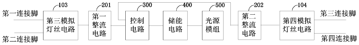 Lamp tube and protection circuit and protection device applied to lamp tube