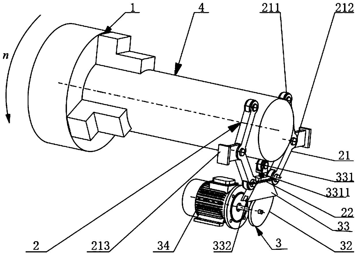 Long shaft part center adjustable quick clamping and machining device and operation method thereof