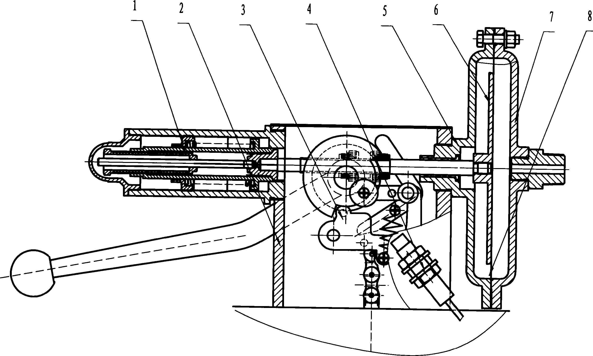 Intelligent secure cut-off mechanism assembly