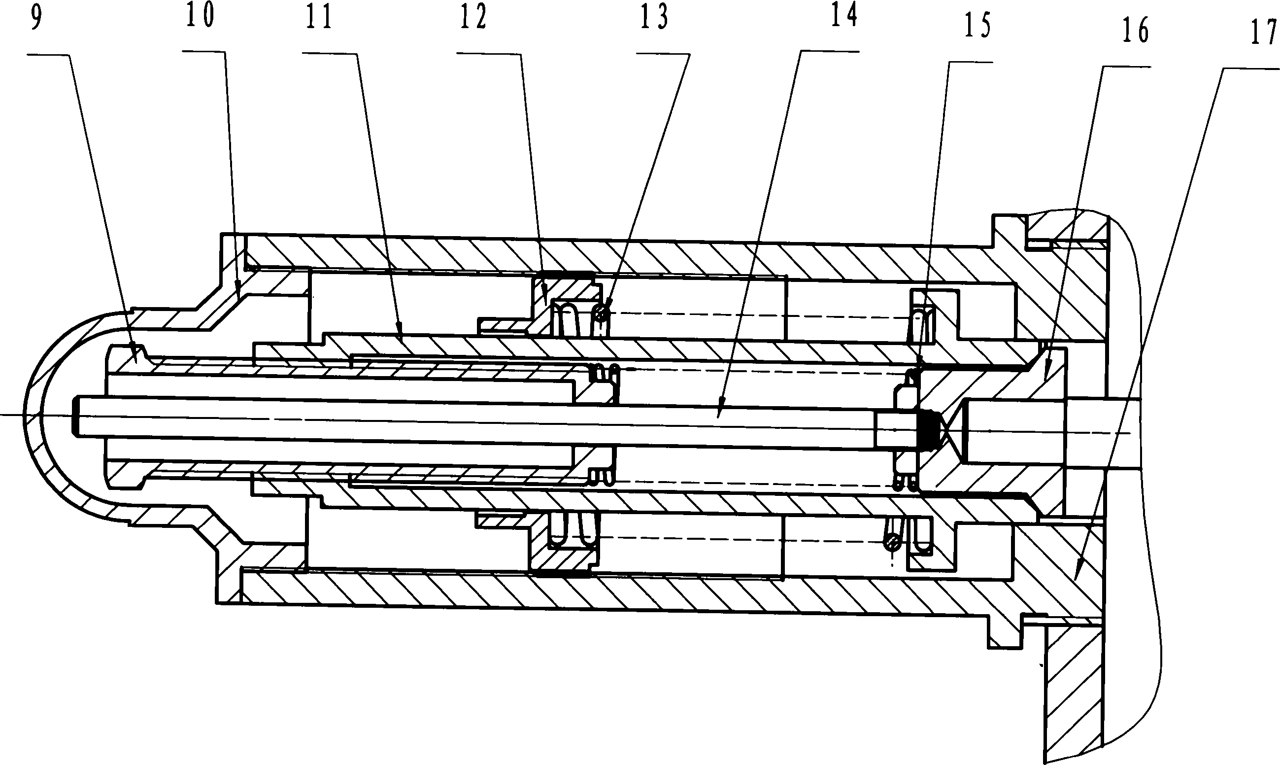 Intelligent secure cut-off mechanism assembly