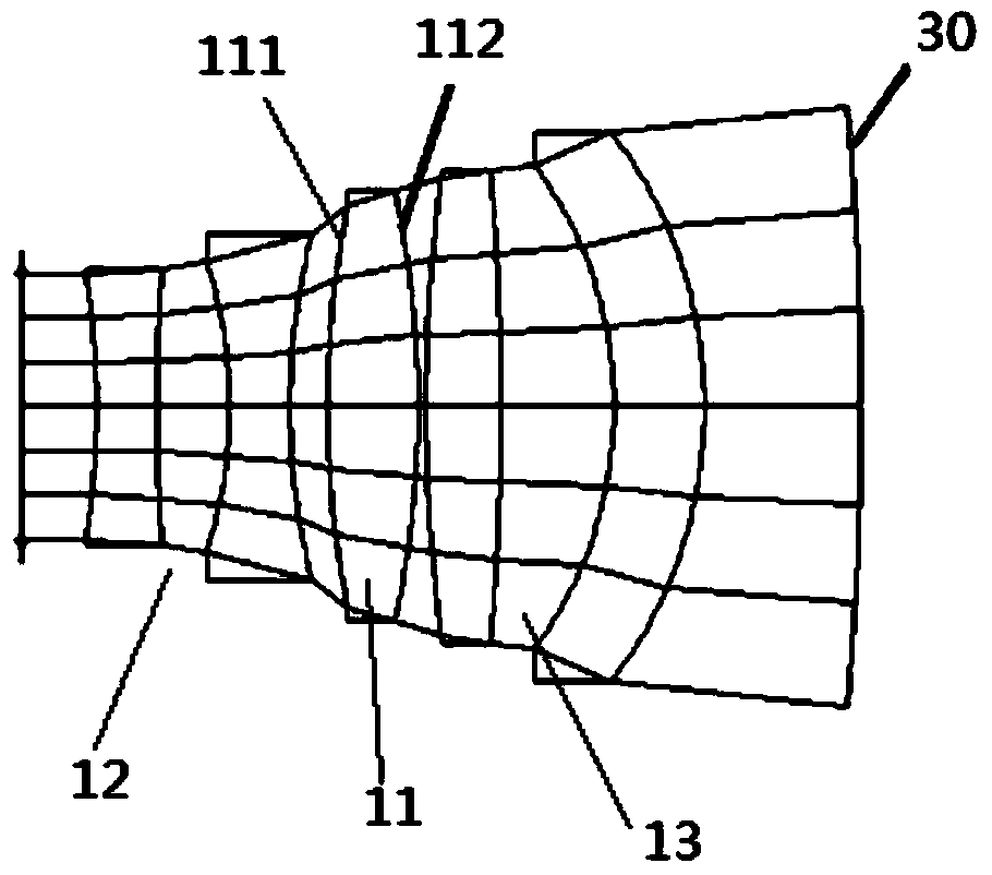 Compensation system and device and method for detecting high-order aspheric surface