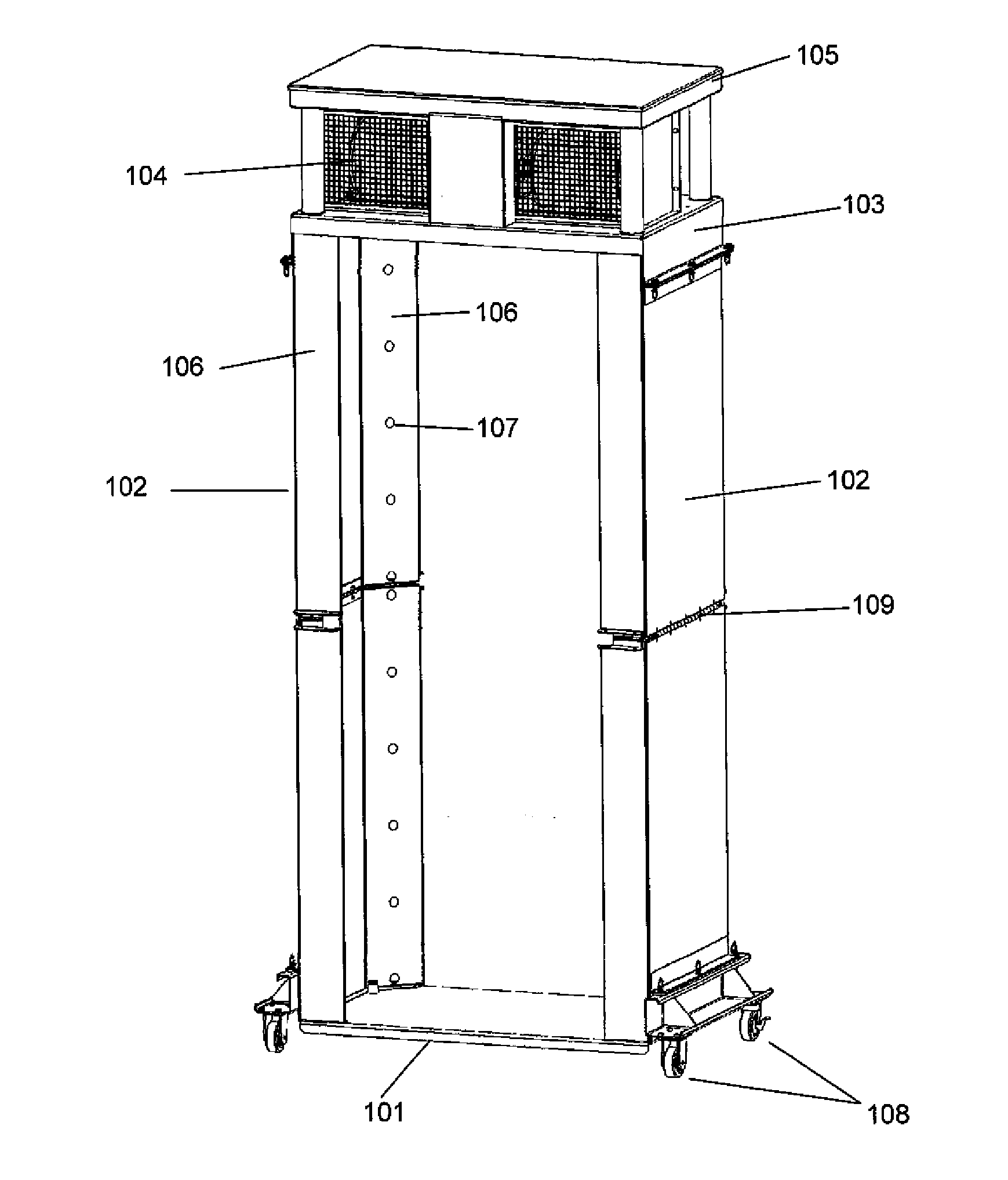 Transportable portal for detection of illicit substances