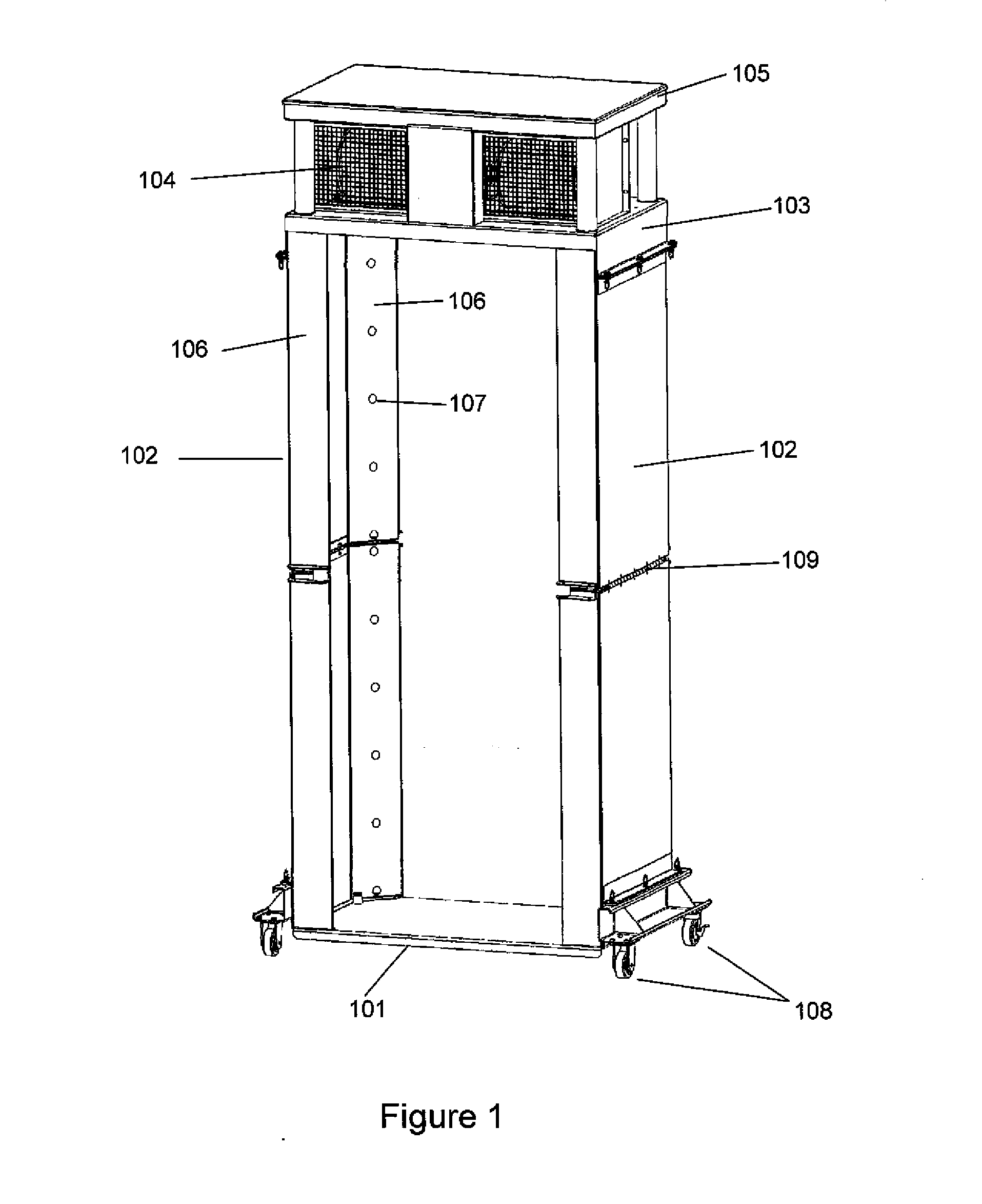 Transportable portal for detection of illicit substances