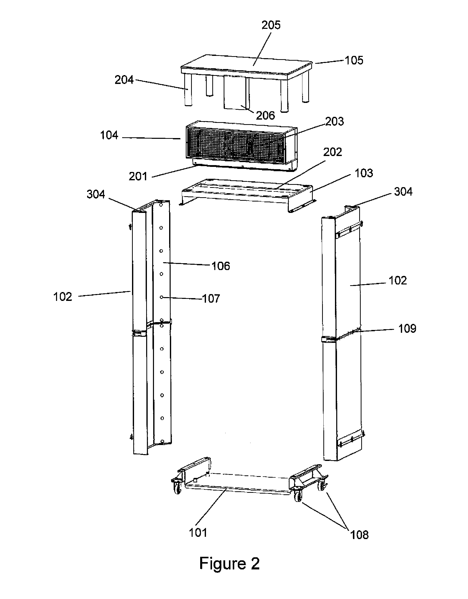 Transportable portal for detection of illicit substances