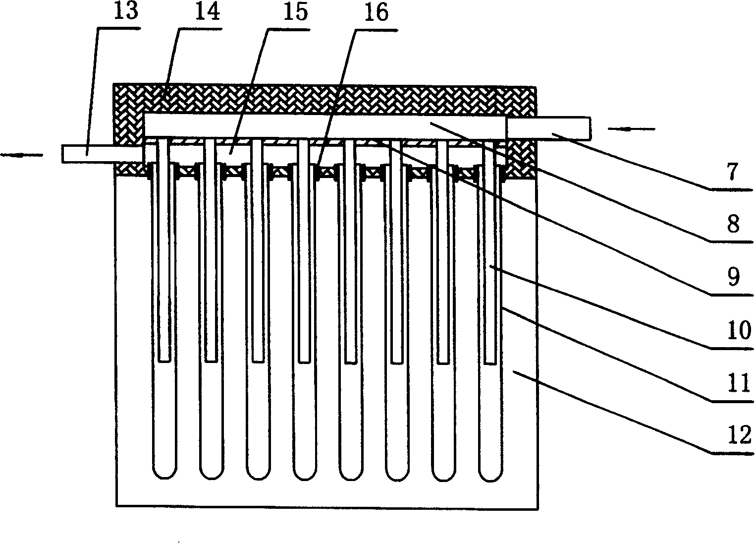 Device for generation using hot gas flow