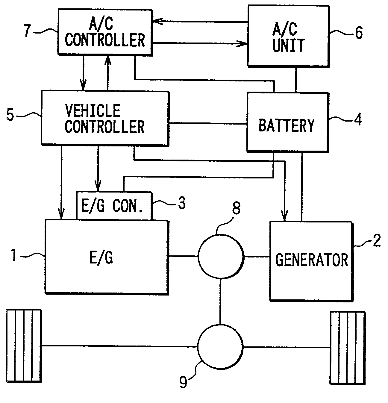 Air conditioner for hybrid vehicle