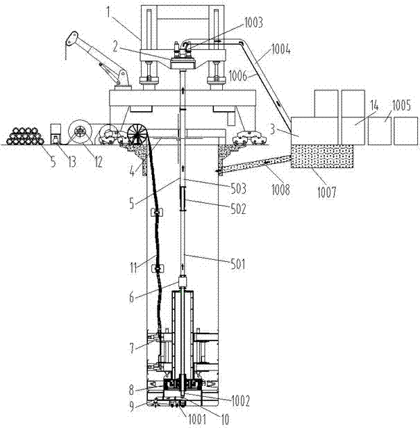 Novel drilling method for shaft drilling machine