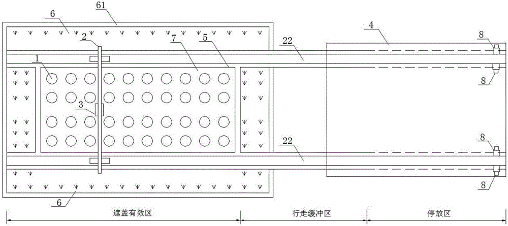 Mobile weighting type observing system for crop water requirement