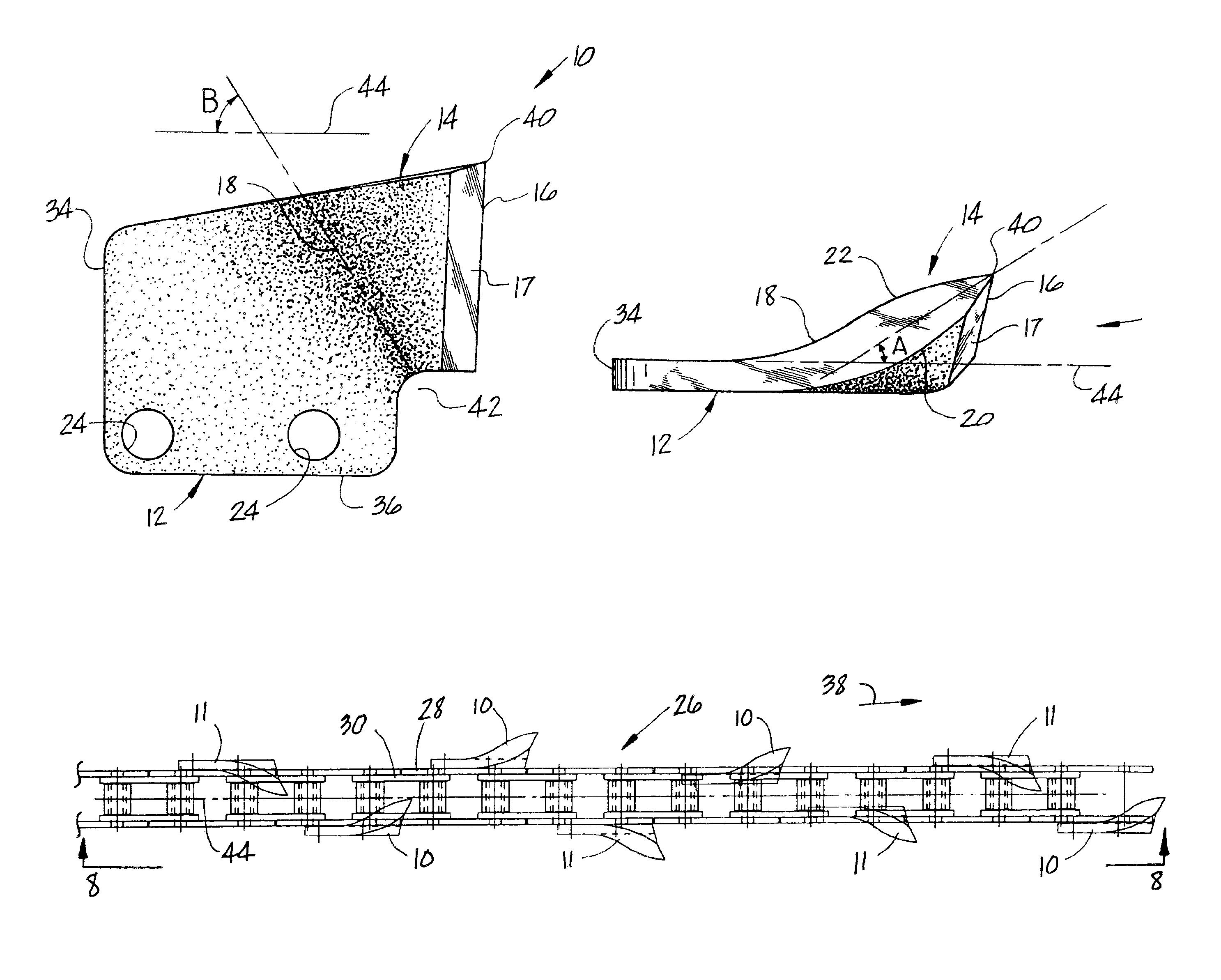 Cutting tooth for trencher chain