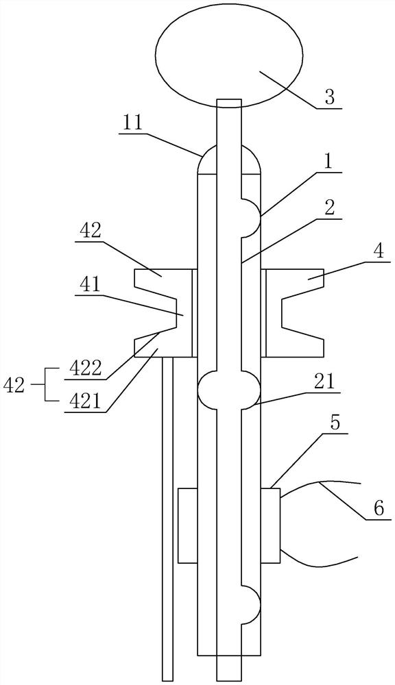 Liver lobe exposure device in laparoscopic surgery