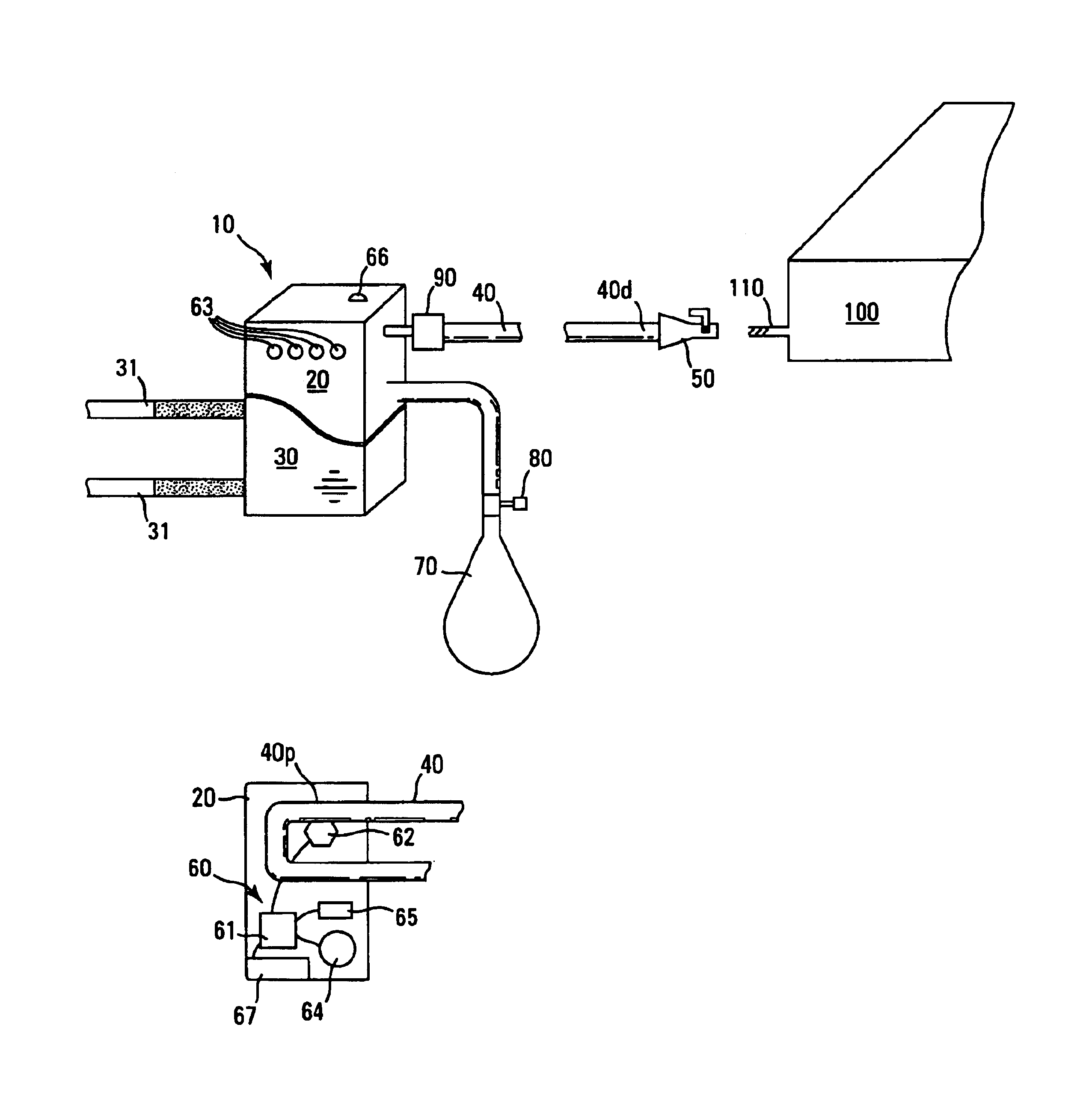 Inflation level monitoring system for inflatable cushions