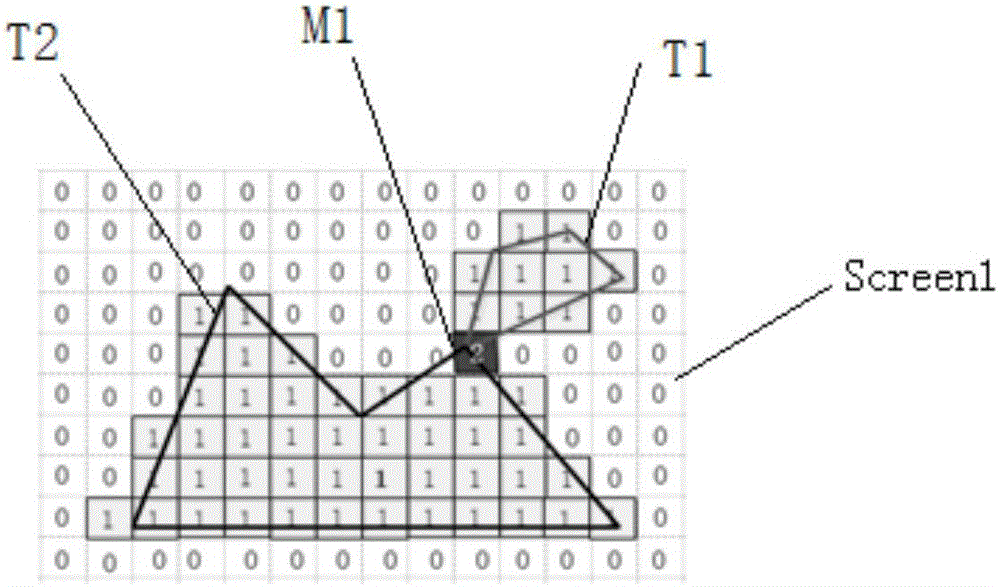 Arbitrary polygon intersection area calculation method based on probability statistics