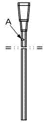 Automatic detection method for flaw of transfusion catheter through machine vision system