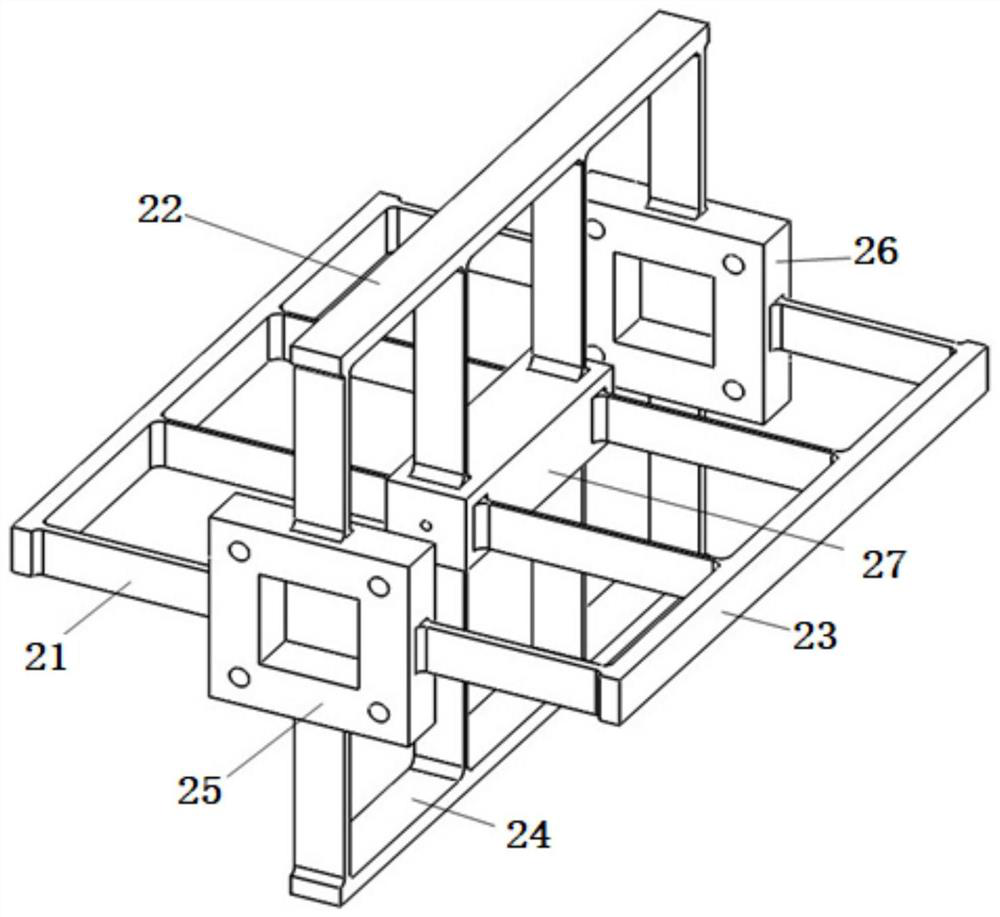 Symmetrical flexible supporting mechanism