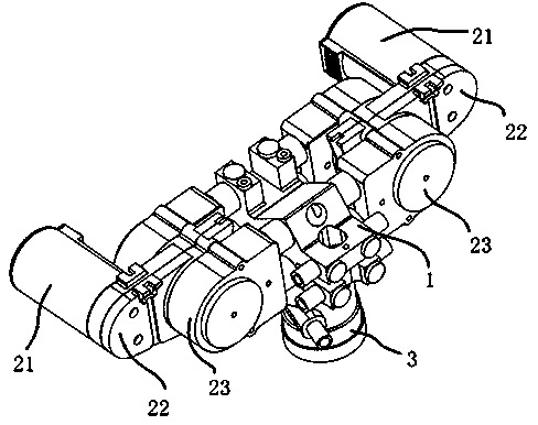 Water supply system for drug spraying unmanned aerial vehicle