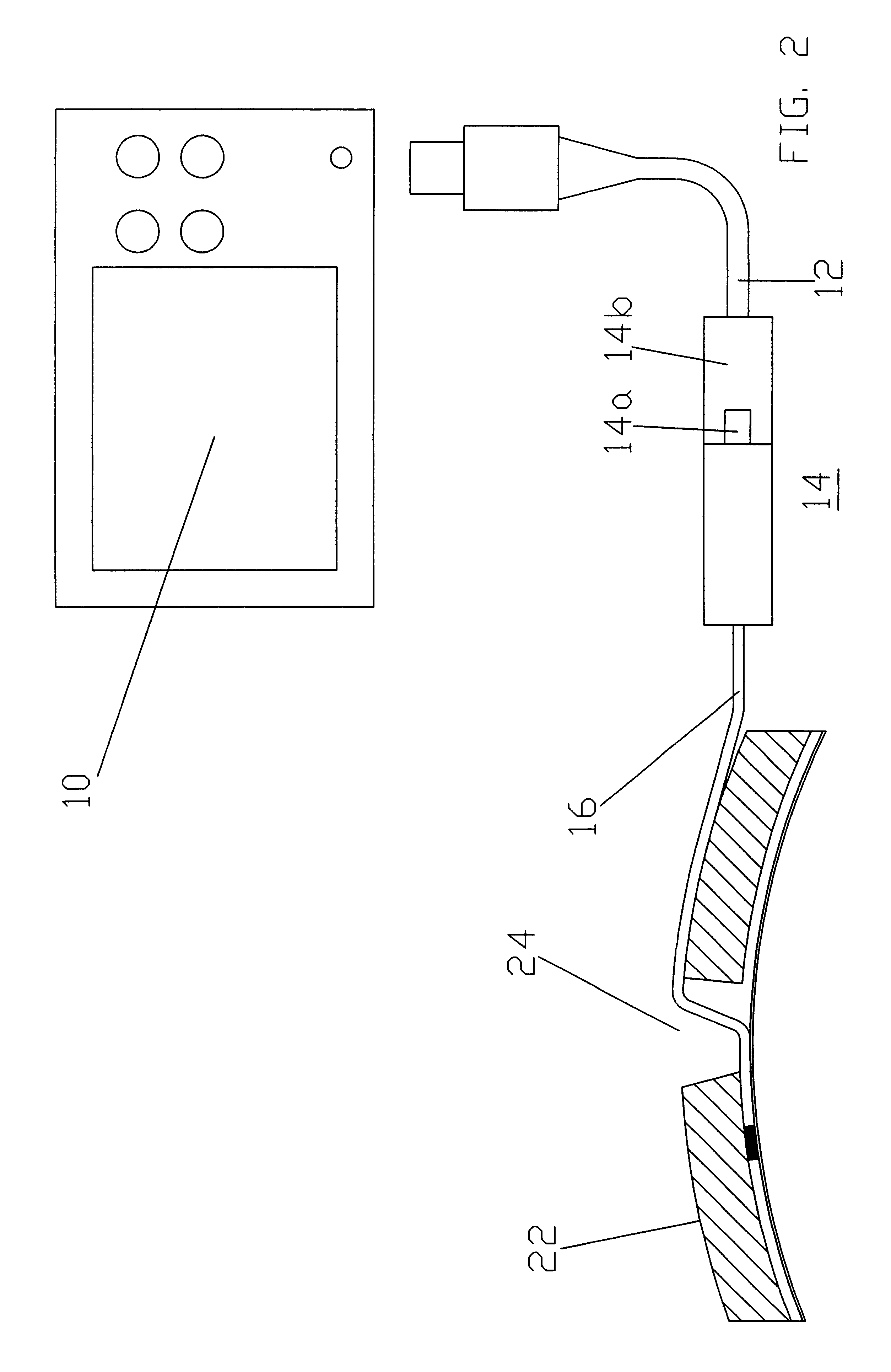 Probe for physiological pressure measurement in the human or animal body and method for monitoring the probe