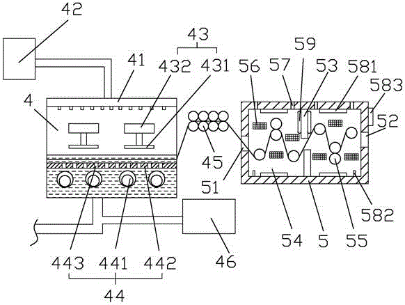 Intelligent chainless and clip mercerizing machine adopting wet cloth and thermal alkali for knitted fabric