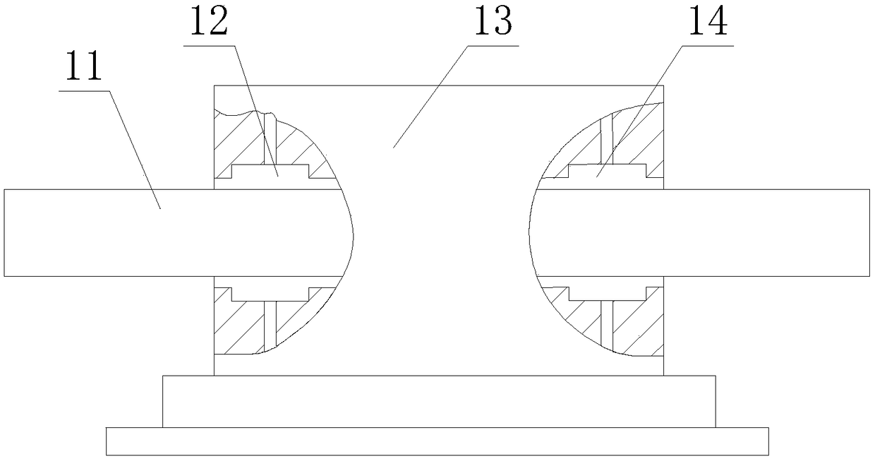 Super-gravity field high-frequency high-thrust single-degree-of-freedom horizontal vibrating table