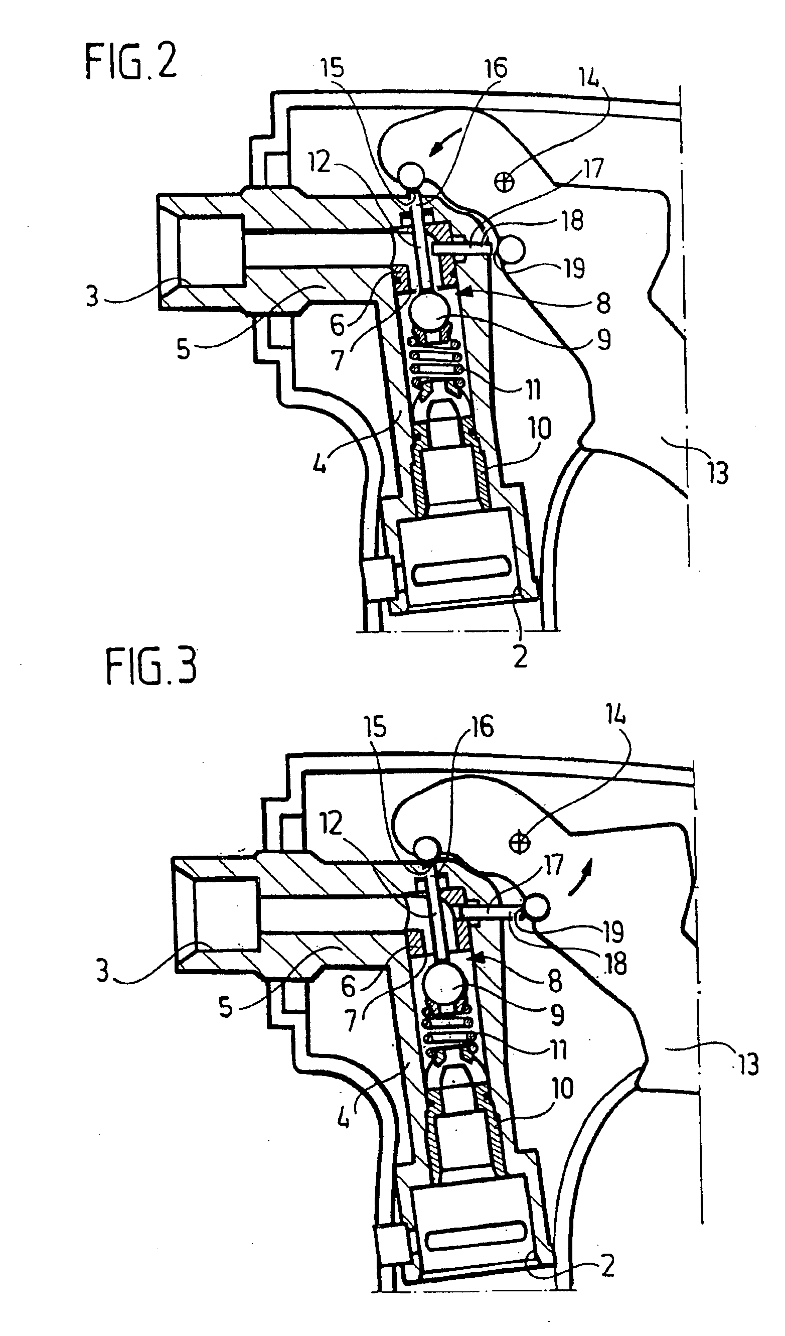 Closure device for the fluid delivery line of a high-pressure cleaning apparatus