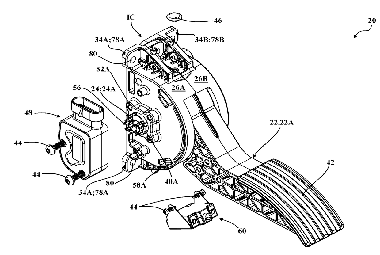 Pedal Assembly With Identical First And Second Housing Components